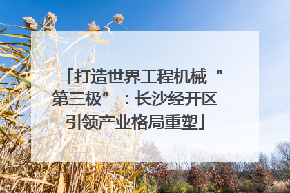 打造世界工程机械“第三极”：长沙经开区引领产业格局重塑